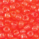 Glass seed beads 6/0 (4mm) Transparent red